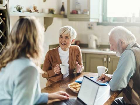 Consultation with an older couple